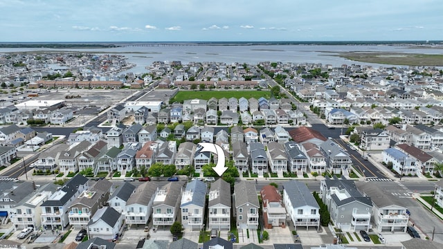1525 Asbury Ave Unit B, Ocean City, NJ 08226 - aerial view of property's location with nearby suburban area and a nearby body of water