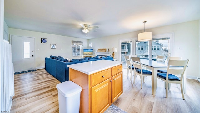16 E 14th St Unit 1, Ocean City, NJ 08226 - kitchen featuring plenty of natural light and light wood-type flooring