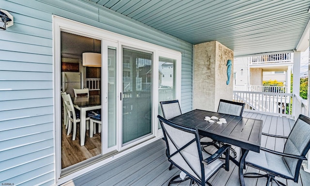 16 E 14th St Unit 1, Ocean City, NJ 08226 - deck with outdoor dining area