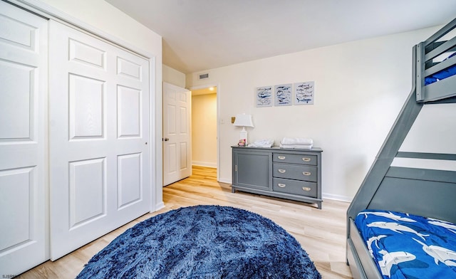 16 E 14th St Unit 1, Ocean City, NJ 08226 - bedroom with light wood-style flooring and baseboards