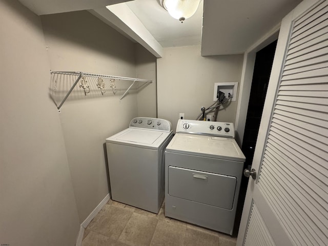 2510 Ridge Ave, Egg Harbor Township, NJ 08234 - laundry room with washing machine and clothes dryer and baseboards