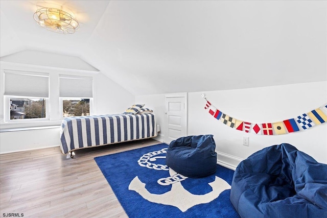 7 N Surrey Ave, Ventnor, NJ 08406 - bedroom featuring lofted ceiling and wood finished floors