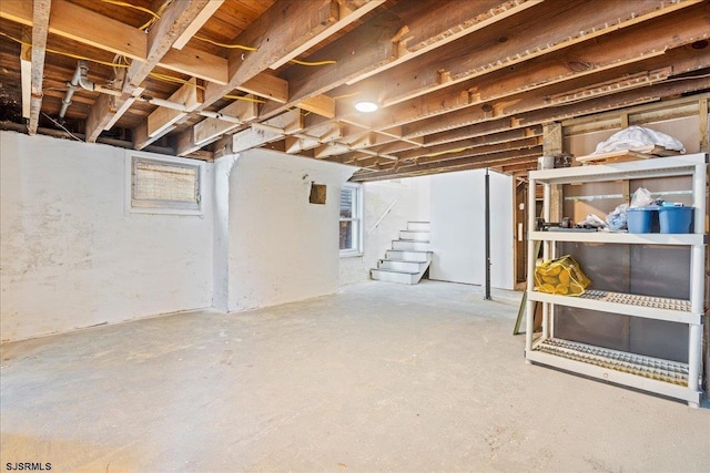 7 N Surrey Ave, Ventnor, NJ 08406 - unfinished below grade area with stairway