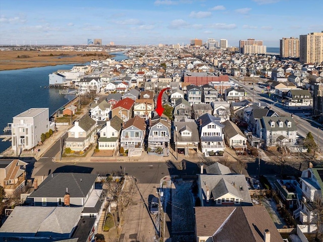 7 N Surrey Ave, Ventnor, NJ 08406 - aerial overview of property's location with a nearby body of water, nearby suburban area, and nearby urban area