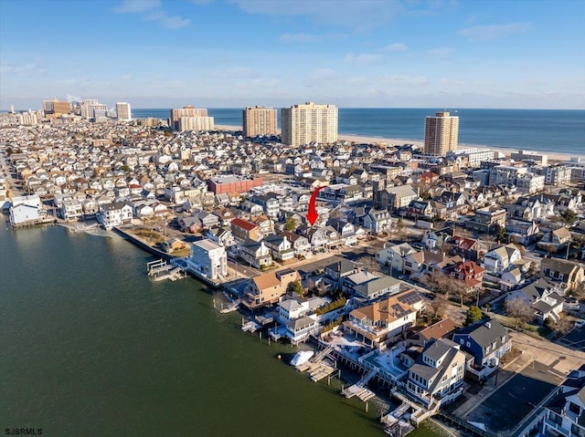 7 N Surrey Ave, Ventnor, NJ 08406 - aerial view of property's location with a large body of water and nearby urban area