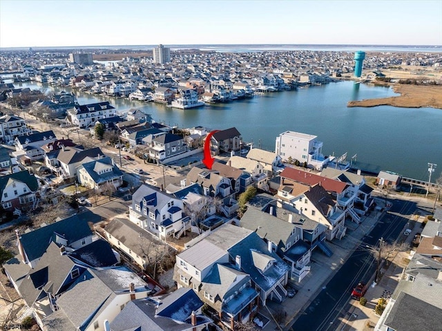 7 N Surrey Ave, Ventnor, NJ 08406 - aerial view of property's location featuring a large body of water and nearby suburban area