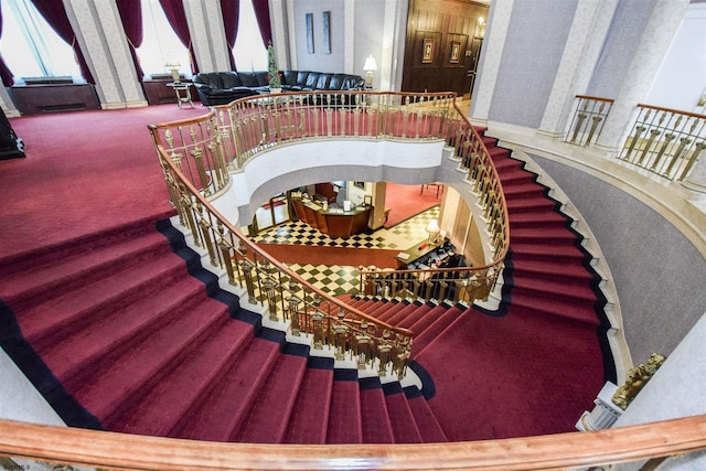 2721 Boardwalk Unit 711, Atlantic City, NJ 08401 - stairs featuring carpet floors