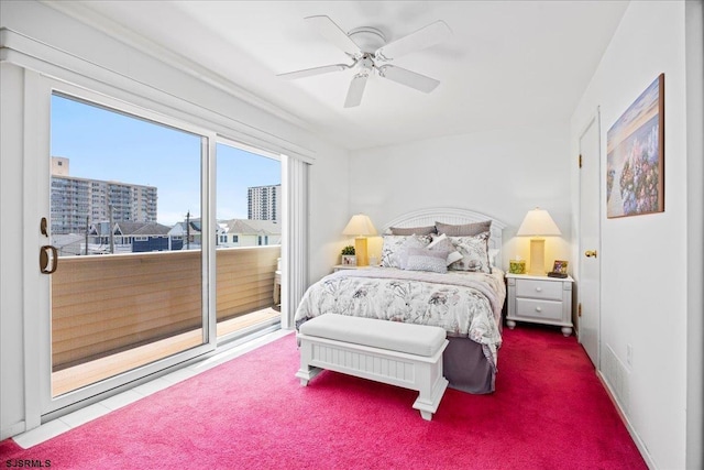 11 S Adams Ave Unit 8, Margate, NJ 08402 - carpeted bedroom featuring ceiling fan