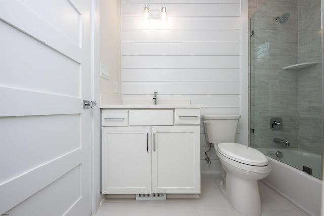 632A Ocean Ave Unit 1, Ocean City, NJ 08226 - full bath featuring tile patterned floors, toilet, vanity, and bathing tub / shower combination