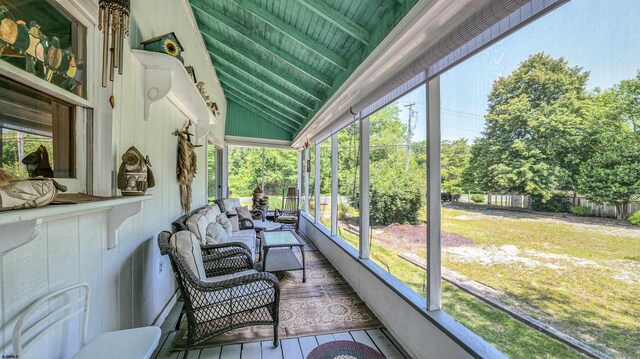 1607 Somers Point Rd, Egg Harbor Township, NJ 08234 - sunroom with an outdoor hangout area