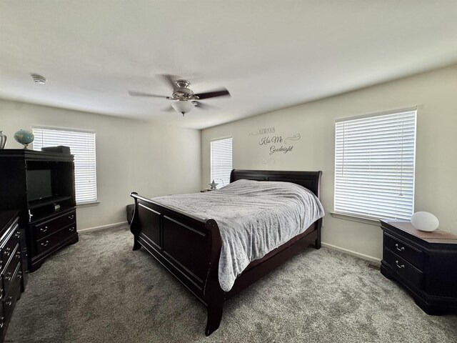 243 Churchill Dr, Egg Harbor Township, NJ 08234 - carpeted bedroom featuring baseboards and ceiling fan