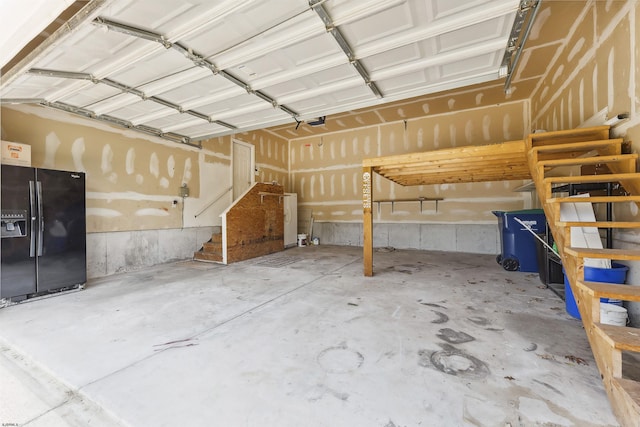 15 Gallant Fox Ln, Egg Harbor Township, NJ 08234 - garage with black fridge with ice dispenser
