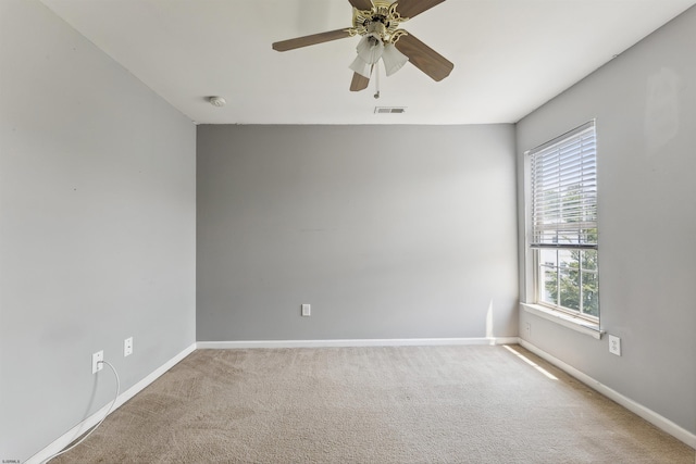 15 Gallant Fox Ln, Egg Harbor Township, NJ 08234 - empty room featuring plenty of natural light, baseboards, carpet floors, and a ceiling fan