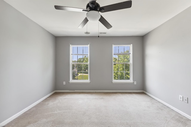 15 Gallant Fox Ln, Egg Harbor Township, NJ 08234 - carpeted spare room featuring plenty of natural light, baseboards, and ceiling fan
