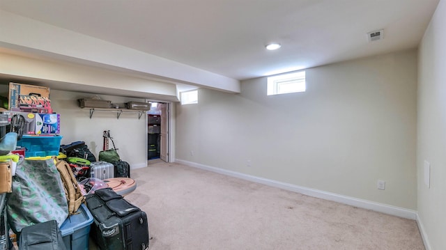 206 Branch Hill Dr, Egg Harbor Township, NJ 08234 - sitting room featuring carpet floors and baseboards