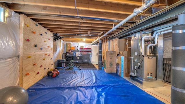 206 Branch Hill Dr, Egg Harbor Township, NJ 08234 - unfinished basement with heating unit