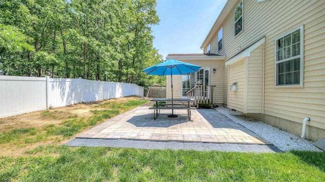 206 Branch Hill Dr, Egg Harbor Township, NJ 08234 - fenced backyard with a patio area