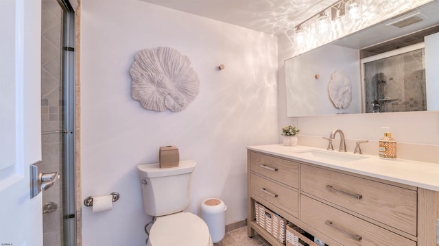 111 S 16th Ave Unit 510, Longport, NJ 08403 - bathroom featuring vanity, toilet, and a tile shower