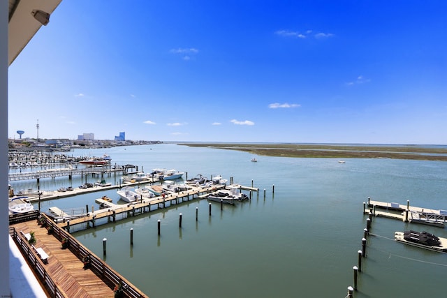 3007 Bayshore Ave Unit 23, Brigantine, NJ 08203 - dock area with a water view and view of marina