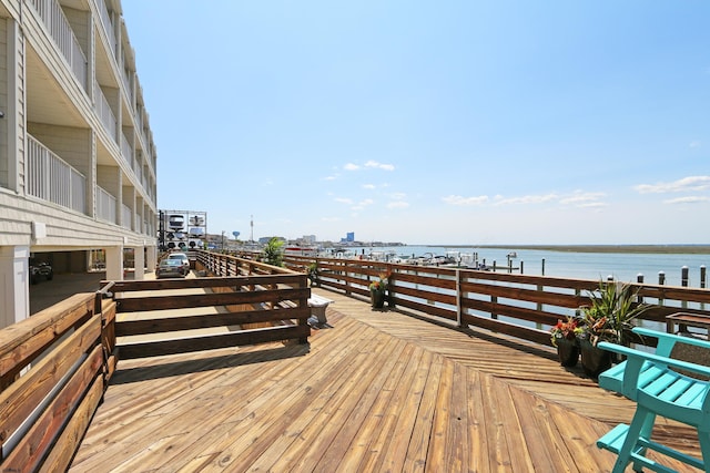 3007 Bayshore Ave Unit 23, Brigantine, NJ 08203 - deck featuring a water view