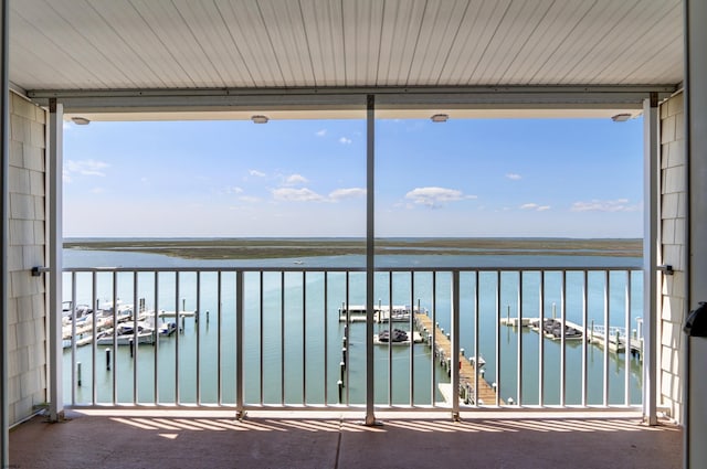 3007 Bayshore Ave Unit 23, Brigantine, NJ 08203 - balcony featuring a water view