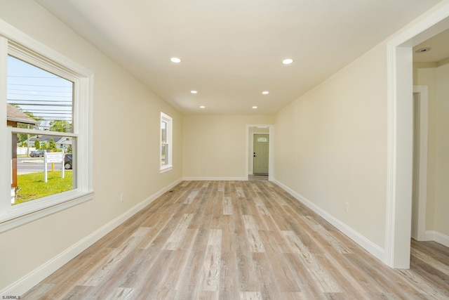 1013 New Rd, Northfield, NJ 08225 - spare room featuring light wood finished floors, baseboards, and recessed lighting