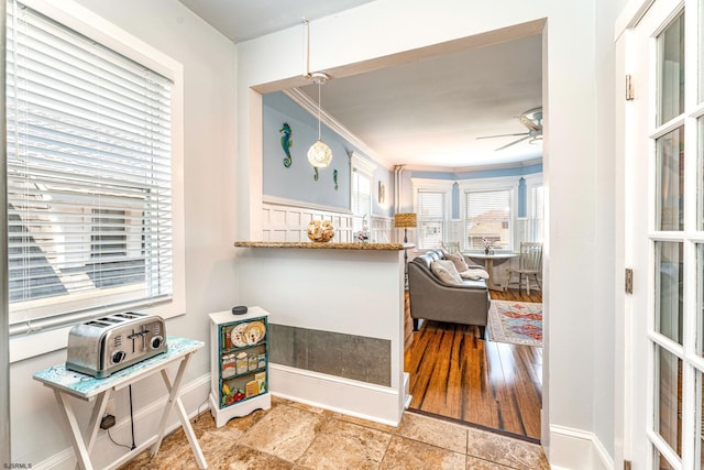 5003 Atlantic Ave Unit C04, Ventnor, NJ 08406 - hall with ornamental molding and baseboards