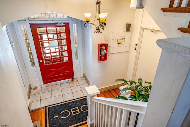 5003 Atlantic Ave Unit C04, Ventnor, NJ 08406 - entryway featuring baseboards and a chandelier