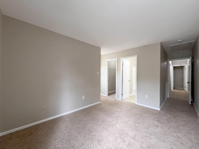 34 Vail Ct Unit 34, Galloway Township, NJ 08205 - spare room featuring attic access, light colored carpet, and baseboards