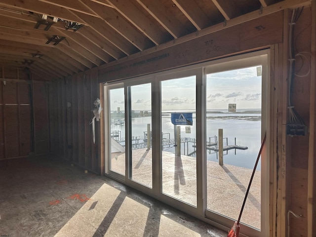 4705 Atlantic Brigantine Blvd, Brigantine, NJ 08203 - misc room featuring a water view and lofted ceiling
