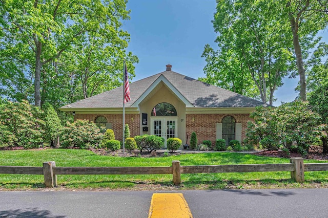 161 Sussex Pl Unit 161, Galloway Township, NJ 08205 - single story home with french doors, brick siding, and a shingled roof