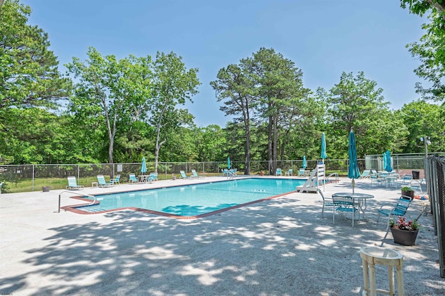 161 Sussex Pl Unit 161, Galloway Township, NJ 08205 - community pool featuring a patio and view of scattered trees