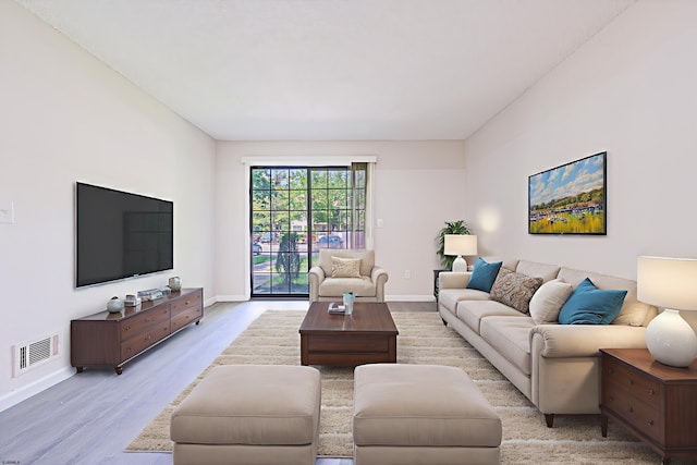 161 Sussex Pl Unit 161, Galloway Township, NJ 08205 - living room featuring baseboards and light wood finished floors