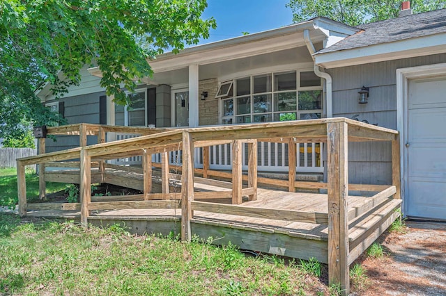 605 W Mill Rd, Northfield, NJ 08225 - view of wooden deck