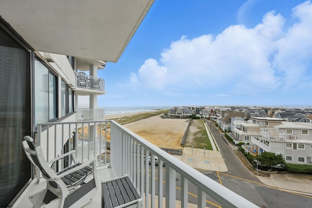 111 S 16th Ave Unit 605, Longport, NJ 08403 - balcony featuring view of water and beach