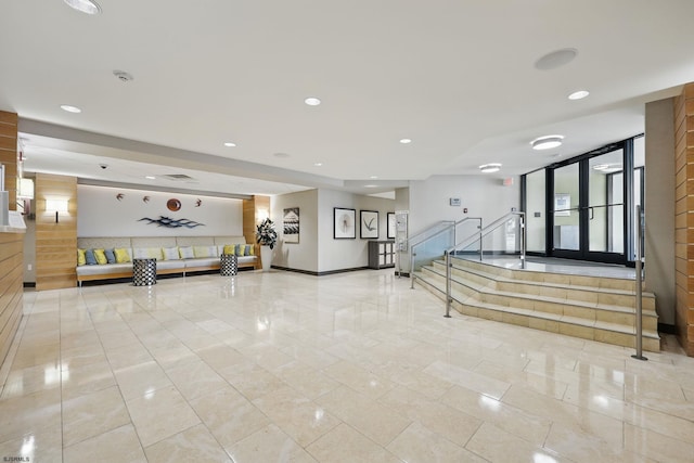 111 S 16th Ave Unit 605, Longport, NJ 08403 - lobby with recessed lighting and stairs