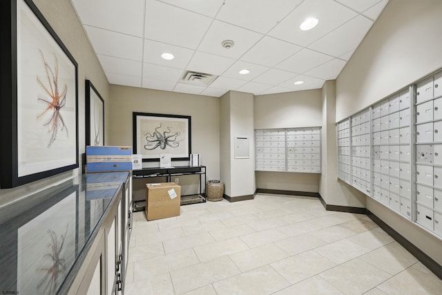 111 S 16th Ave Unit 605, Longport, NJ 08403 - view of community featuring mail area and a paneled ceiling