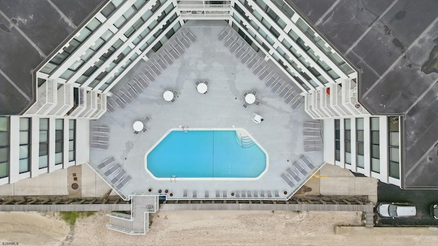 111 S 16th Ave Unit 605, Longport, NJ 08403 - drone / aerial view of a pool