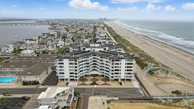 111 S 16th Ave Unit 605, Longport, NJ 08403 - aerial view of waterfront with a beach