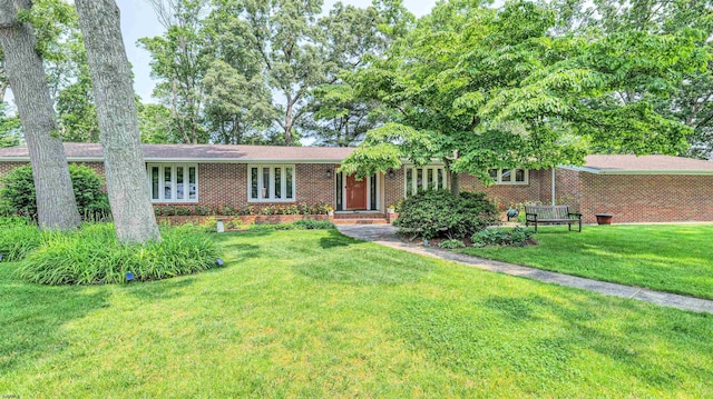 9 Lesley Ln, Northfield, NJ 08225 - ranch-style house with brick siding and a front yard