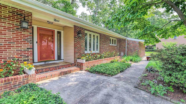 9 Lesley Ln, Northfield, NJ 08225 - doorway to property featuring brick siding