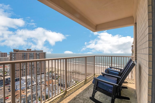 5000 Boardwalk Unit 1806, Ventnor, NJ 08406 - balcony with a water view and a view of city