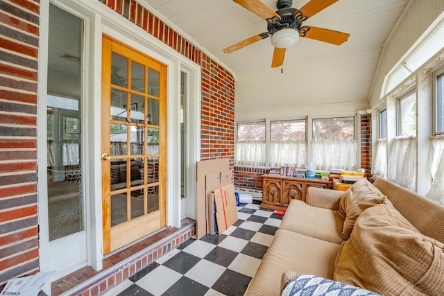 112 Kirklin Ave, Linwood, NJ 08221 - sunroom / solarium with ceiling fan