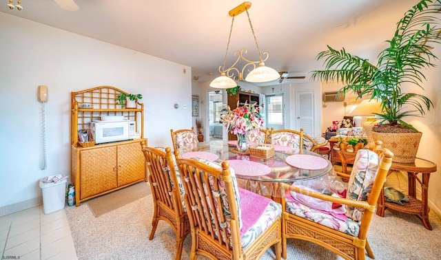 2137 Asbury Ave Unit 19, Ocean City, NJ 08226 - dining area with a ceiling fan and baseboards
