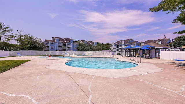 275 Heather Croft Unit 275, Egg Harbor Township, NJ 08234 - community pool featuring a residential view and a patio