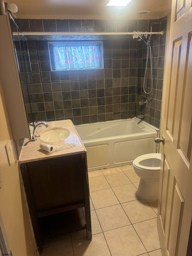 118 N Morris Ave, Atlantic City, NJ 08401 - bathroom with tile patterned floors, vanity, and shower / bath combination