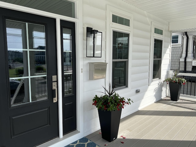 1755 Bay Ave, Ocean City, NJ 08226 - doorway to property featuring a porch