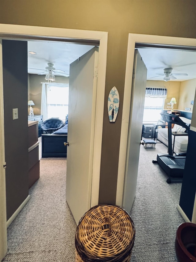 117 N New Jersey Ave Unit 117, Atlantic City, NJ 08401 - hallway featuring carpet floors, healthy amount of natural light, and a desk