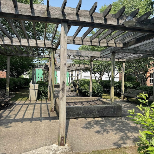 117 N New Jersey Ave Unit 117, Atlantic City, NJ 08401 - view of patio featuring a pergola