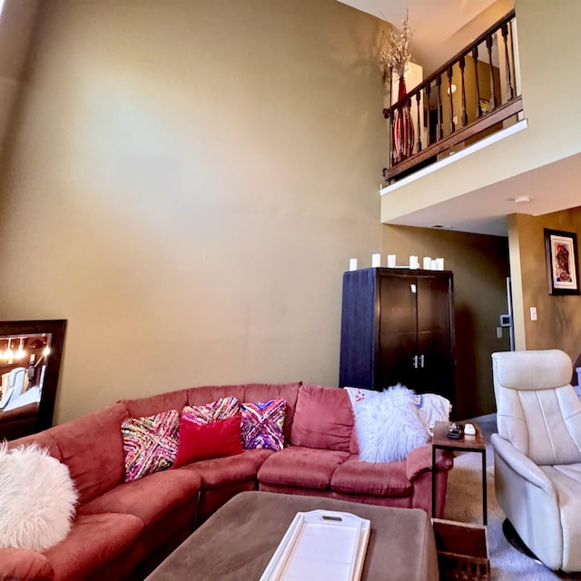 117 N New Jersey Ave Unit 117, Atlantic City, NJ 08401 - carpeted living area with a high ceiling
